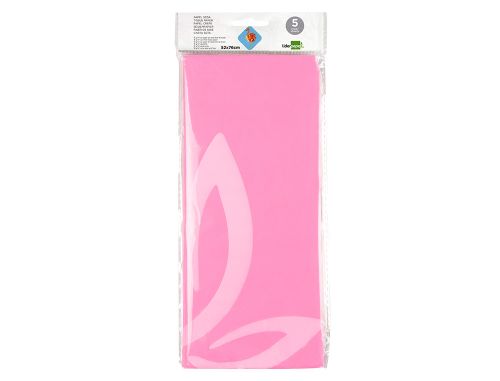 Papel seda liderpapel 52 x 76 cm 18 gr rosa , Liderpapel , 36078 , 8423473360785
